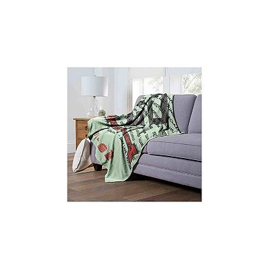 Hasbro Monopoly Pass Go Silk Touch Throw Blanket 50x60 Inches