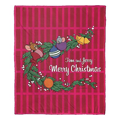 Warner Bros. Tom And Jerry Merry Christmas Silk Touch Throw Blanket 50x60 Inches