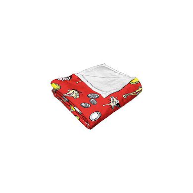 Cartoon Network Ed Edd N Eddy Ed Boys Pattern Silk Touch Throw Blanket 50x60 Inches