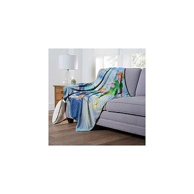 Disney Peter Pan Golden Book Peter Silk Touch Throw Blanket