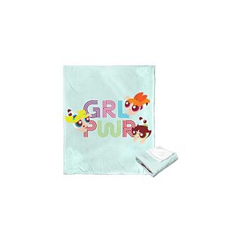 Cartoon Network Powerpuff Girls Girl Power Silk Touch Throw Blanket 50x60 Inches