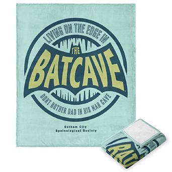 Dc Comics Batman Dads Batcave Silk Touch Throw Blanket