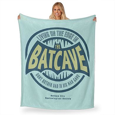 Dc Comics Batman Dads Batcave Silk Touch Throw Blanket