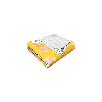 Cartoon Network Johnny Bravo Johnny And Friends Silk Touch Throw Blanket 50x60 Inches