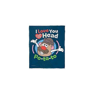 Hasbro Mr. Potato Head Head To Po Ta Toe Silk Touch Throw Blanket 50x60 Inches