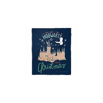 Warner Bros. Harry Potter Rather Stay At Hogwarts Silk Touch Throw Blanket 50x60 Inches
