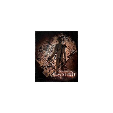 Warner Bros. Nightmare on Elm Street Evidence Silk Touch Throw Blanket 50x60 Inches