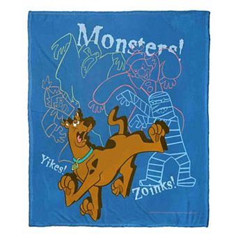 Warner Bros. Scooby-Doo Monsters Oh My Silk Touch Throw Blanket 50x60 Inches