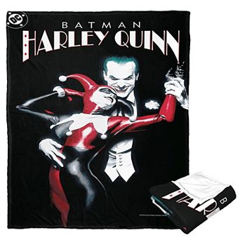 Dc Comics Batman Harley Quinn Mad Love Cover Silk Touch Throw Blanket