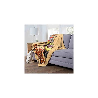 Cartoon Network's Courage The Cowardly Dog Good Dog Courage Silk Touch Throw Blanket