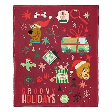 Warner Bros. Scooby-Doo Groovy Holidays Silk Touch Throw Blanket 50x60 Inches
