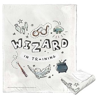 Warner Bros. Harry Potter Wizard In Training Silk Touch Throw Blanket 50x60 Inches