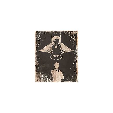 Dc Comics Batman Secret Identity Silk Touch Throw Blanket