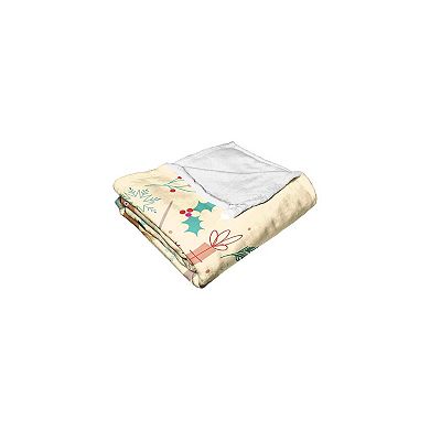 Warner Bros. Harry Potter Everything Happy This Chirstmas Silk Touch Throw Blanket 50x60 Inches