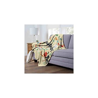 Warner Bros. Harry Potter Everything Happy This Chirstmas Silk Touch Throw Blanket 50x60 Inches