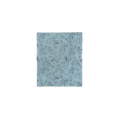 Cartoon Network's Billy And Mandy Sketchy Grim Silk Touch Throw Blanket