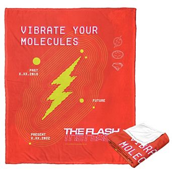Warner Bros. The Flash Vibrate Your Molecules Silk Touch Throw Blanket 50x60 Inches