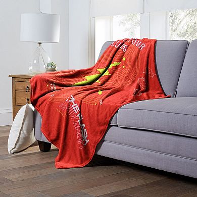 Warner Bros. The Flash Vibrate Your Molecules Silk Touch Throw Blanket 50x60 Inches