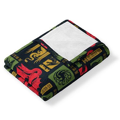 Warner Bros. Game Of Thrones Year of the Dragon Dragon Pattern Silk Touch Throw Blanket 50x60 Inches