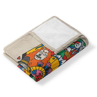 Warner Bros. WB 100 Funky Wiz Silk Touch Throw Blanket 50x60 Inches