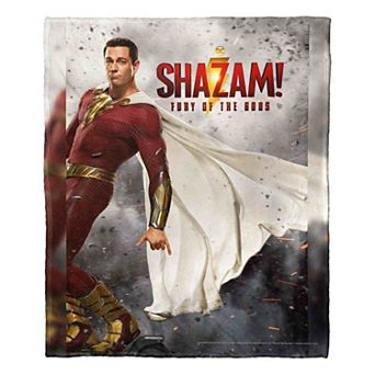 Warner Bros. DC Comics Shazam Fury Of The Gods Poster Silk Touch Throw Blanket 50x60 Inches