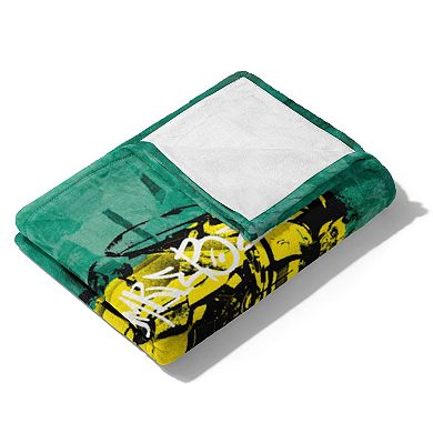 Hasbro Transformers: Rise Of The Beasts Graffiti Bumblebee Silk Touch Throw Blanket 50x60 Inches