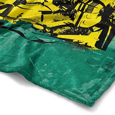 Hasbro Transformers: Rise Of The Beasts Graffiti Bumblebee Silk Touch Throw Blanket 50x60 Inches
