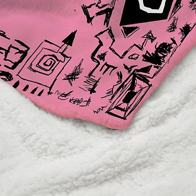 Mean Girls Burn Book Silk Touch Faux Shearling Throw Blanket