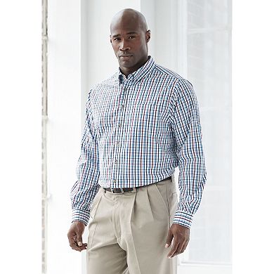 KingSize Men's Big & Tall Long Sleeve Wrinkle Free Sport Shirt