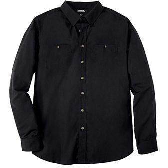 KingSize Men's Big & Tall Long Sleeve Wrinkle Free Sport Shirt