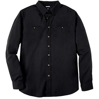 KingSize Men's Big & Tall Long Sleeve Wrinkle Free Sport Shirt