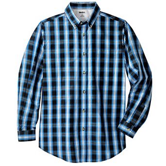 KingSize Men's Big & Tall Long Sleeve Wrinkle Free Sport Shirt