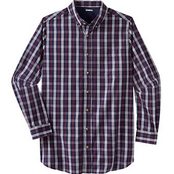KingSize Men's Big & Tall Long Sleeve Wrinkle Free Sport Shirt