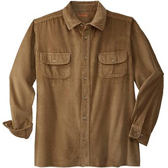 KingSize Men's Big & Tall Long-Sleeve Corduroy Shirt