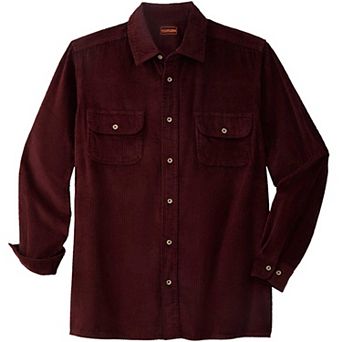 KingSize Men's Big & Tall Long-Sleeve Corduroy Shirt