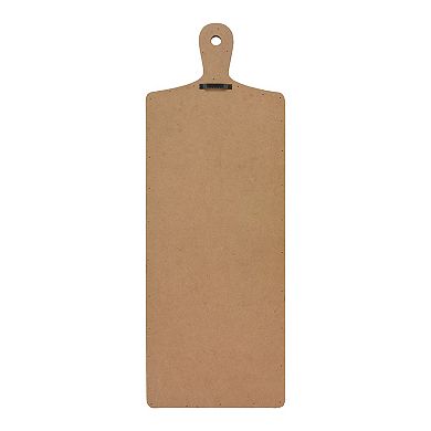 Parisloft Whitewashed Wood Chalkboard Weekly Menu Planner for Kitchen, Dining Room, 23.6"H