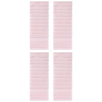 Cotton 4 Pack Hand Towels, Striped Pattern Comfort Towel for Bathroom 14" x 30"