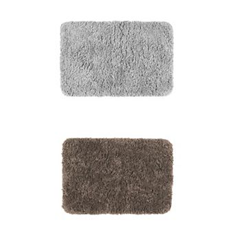 2 pc Bathroom Rug, Non Slip Extra Thick Microfiber Soft Plush Bath Mats Bathroom Mat 20" x 32"
