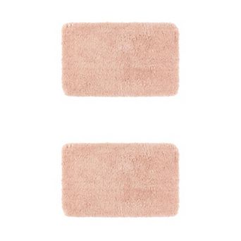 2 pc Bathroom Rug, Non Slip Extra Thick Microfiber Soft Plush Bath Mats Bathroom Mat 20" x 32"