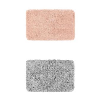 2 pc Bathroom Rug, Non Slip Extra Thick Microfiber Soft Plush Bath Mats Bathroom Mat 20" x 32"