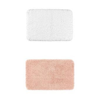2 pc Bathroom Rug, Non Slip Extra Thick Microfiber Soft Plush Bath Mats Bathroom Mat 20" x 32"