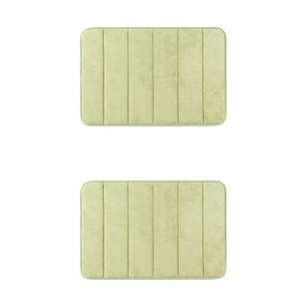 2 pc Non Slip Bathroom Rug Thick Soft Bathroom Mat Bath Rugs Absorbent 16" x 24"