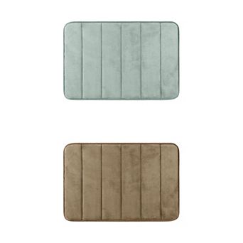 2 pc Non Slip Bathroom Rug Thick Soft Bathroom Mat Bath Rugs Absorbent 16" x 24"