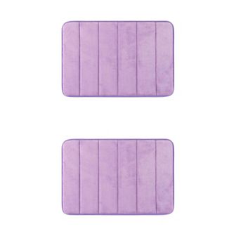 2 pc Non Slip Bathroom Rug Thick Soft Bathroom Mat Bath Rugs Absorbent 16" x 24"