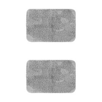 2 pc Bathroom Rugs, Soft Plush Bath Mats Non Slip Extra Bathroom Mat Shaggy Bath Rugs 16" x 24"