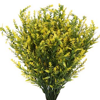 8 pc Artificial Lavender Bundle Fake Flowers Bouquet Faux Plastic Flowers