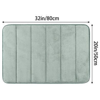 2Pcs Non Slip Bathroom Rug Thick Soft Bathroom Mat Bath Rugs Absorbent 20" x 32"