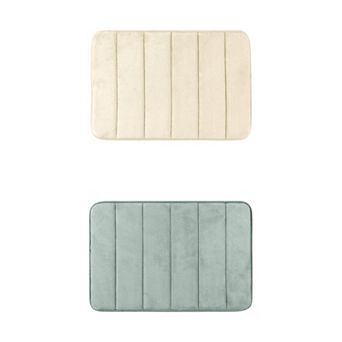 2 pc Non Slip Bathroom Rug Thick Soft Bathroom Mat Bath Rugs Absorbent 20" x 32"