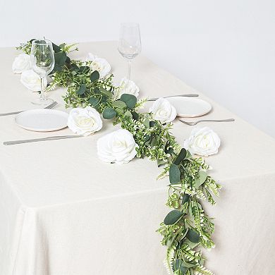 4 Pack Artificial Plants, Fake Hanging Vine, Faux Greenery Vines Decor for Weddings, Porches