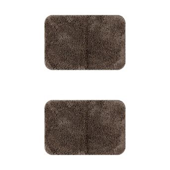 2 pc Bathroom Rugs, Soft Plush Bath Mats Extra Bathroom Mat Shaggy Bath Rugs 20" x 32"